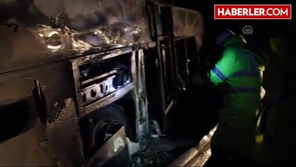Bariyerlere Çarpan Otobüs Alev Aldı: 7 Yaralı (2)