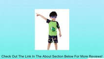 Funny Boys Swimsuit Green Dinosaur Two Pieces Bathing Suit, 4-6Yrs Review