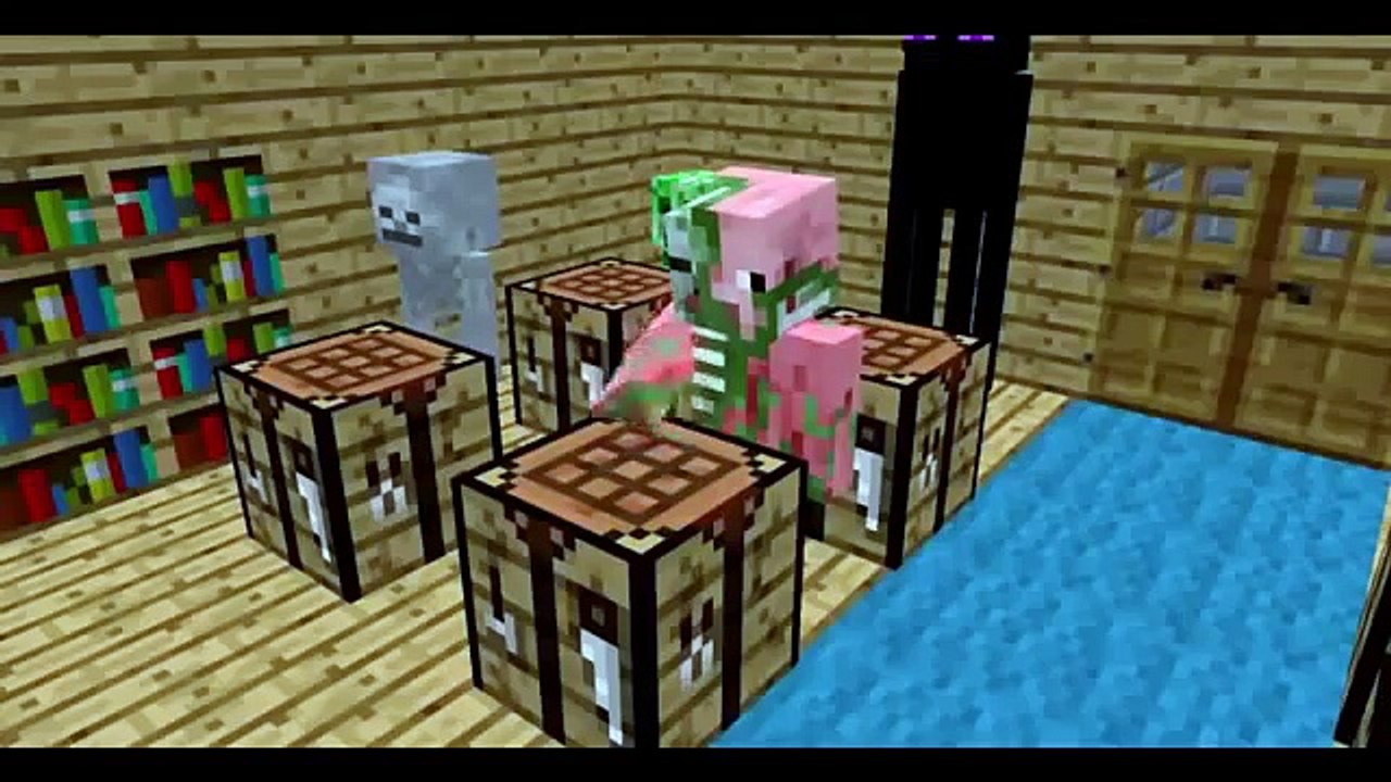 Майнкрафт  Топ 5 'Школа мобов' Minecraft Animat...