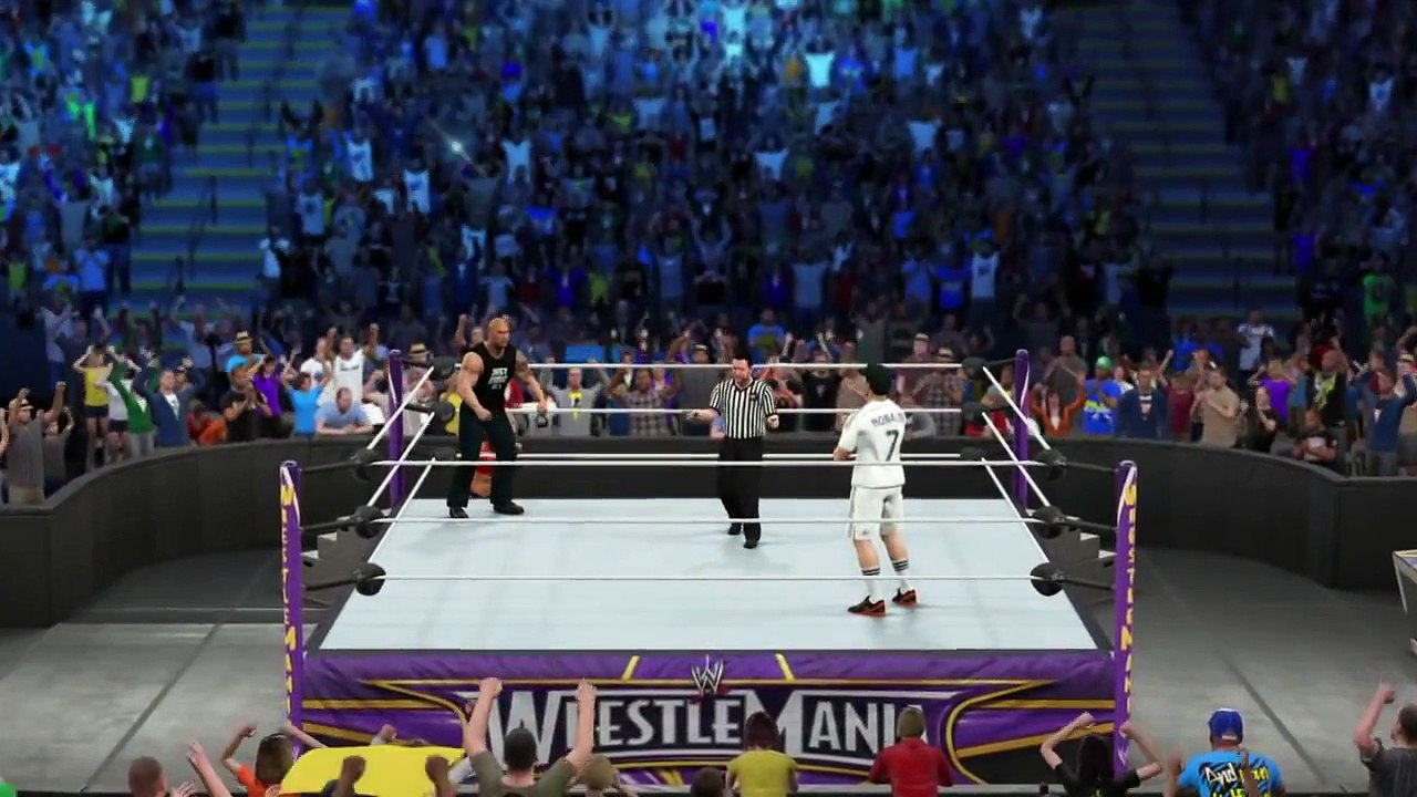 CRISTIANO RONALDO vs THE ROCK feat. Irina Shayk - WWE 2k15