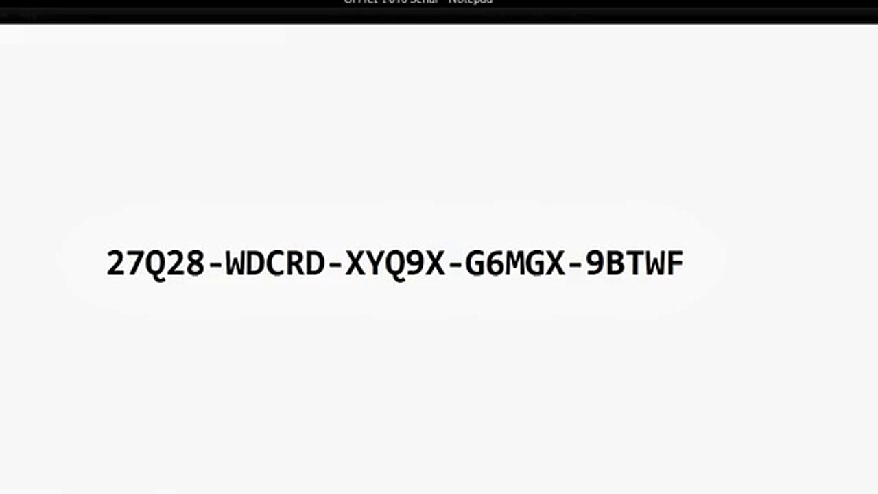 Windows Microsoft Office 2010 Serial