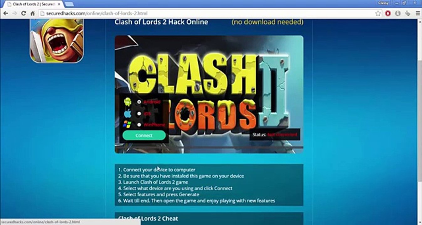 Clash Of Lords 2 Hack Online __ iOS & Android __ Unlimited Coins, Ring, Joules, Souls And Gems