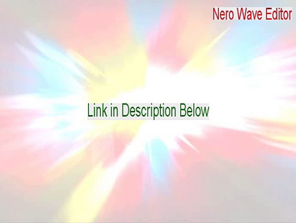 Nero Wave Editor Key Gen [nero wave editor 12 2015]