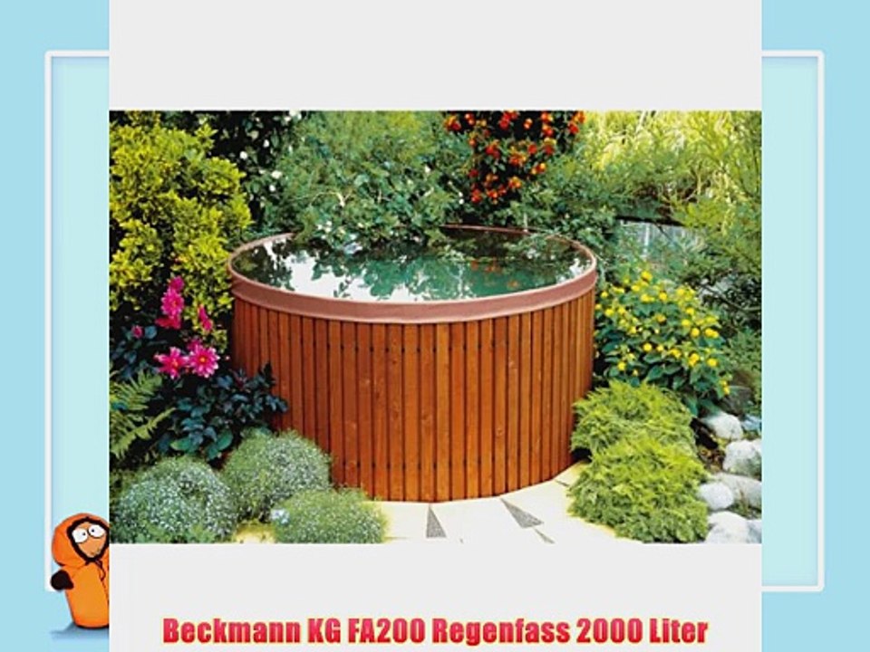 Wunderschöne Beckmann Regenfass 2000 Liter Ebenbild