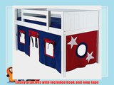 Twin Playhouse Curtain Color: Blue & Red Additional Side Panel: No