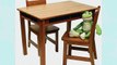 Lipper International Child's Rectangular Table and 2-Chair Set Pecan