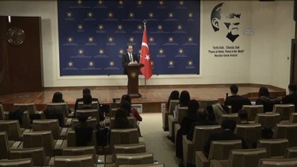 Dışişleri Bakanlığı Sözcüsü Bilgiç'in Basın Toplantısı (1)