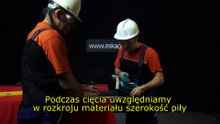 Poliwęglan, cięcie poliwęglanu pilarką kątową, świetliki dachowe i zadaszenia. ESKADE-SYSTEM P1