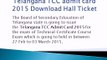 Telangana TCC admit card 2015 Download www.bsetelangana.org Hall Ticket