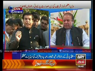 Farooq satter,other leaders talk to media