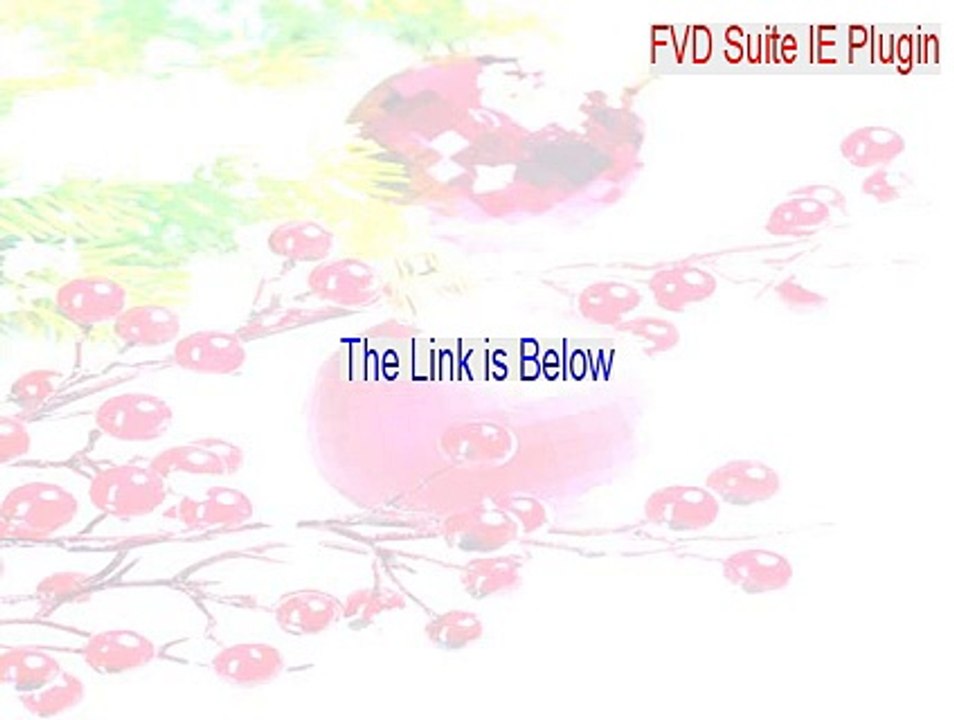 FVD Suite IE Plugin Crack (FVD Suite IE Pluginfvd suite ie plugin)