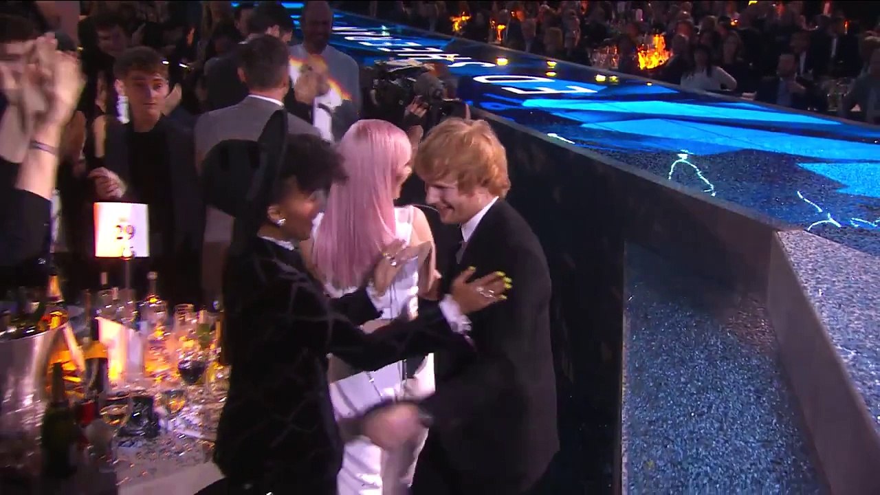 Ed Sheeran Wins Best British Male - BRIT Awards 2015