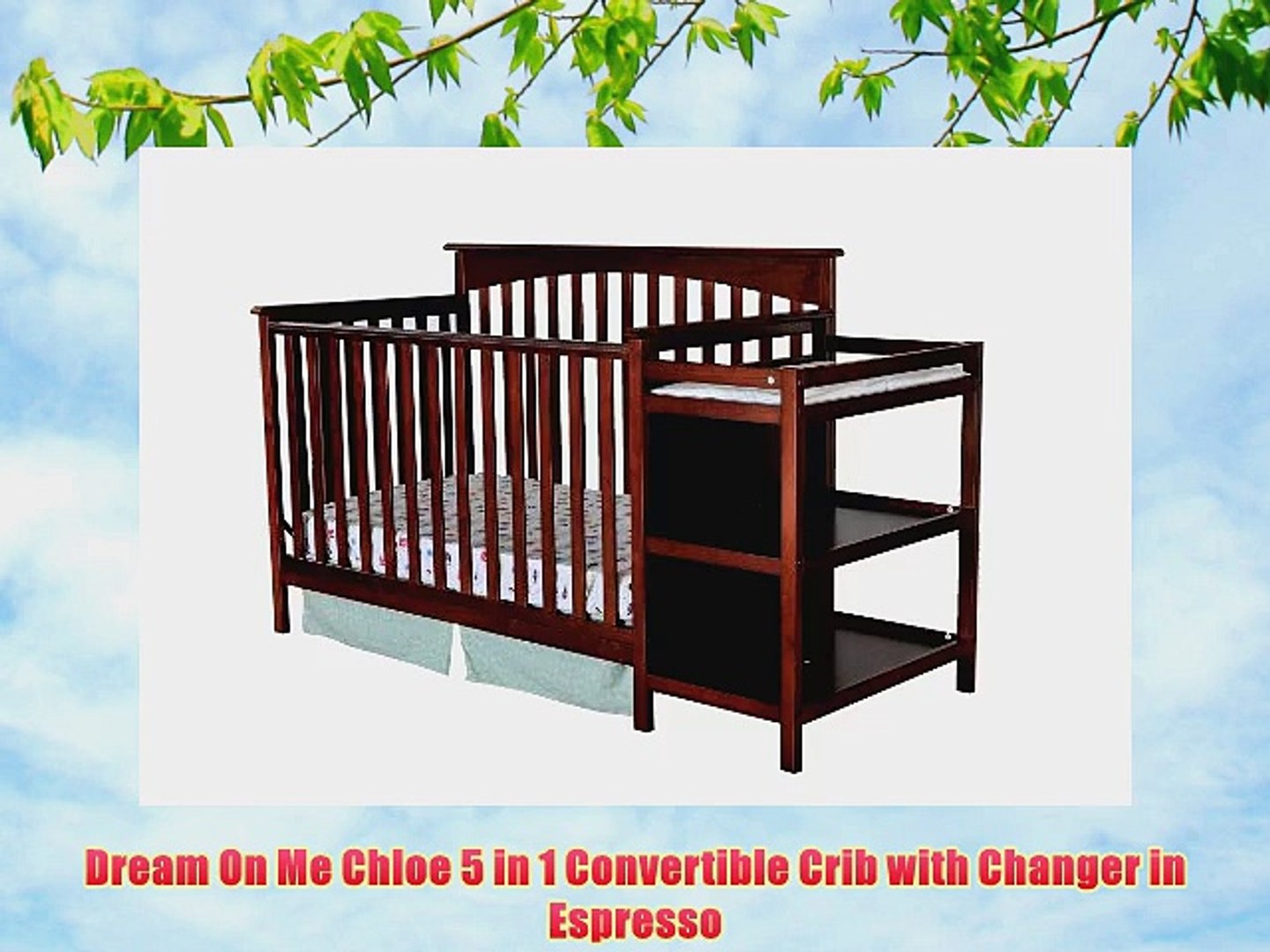 dream on me chloe 3 in 1 convertible crib with changer