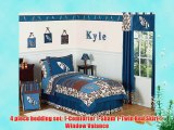 Tropical Hawaiian Kids Bedding 4pc Boys Surf Twin Set