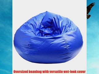 Wet Look Bean Bag Chair Color: Red Size: Extra Large