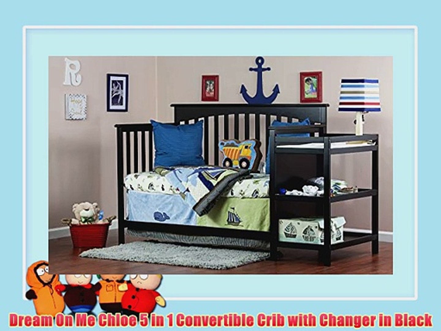 dream on me niko 5 in 1 convertible crib with changer