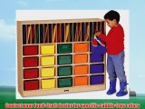 Classroom Organizer- 20 - With Colored Trays With Clear Trays