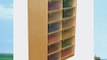 Wood Designs WD18261 (12) 5 Letter Tray Storage Unit w/Translucent Trays