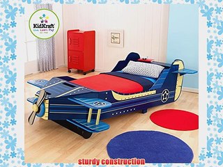 KidKraft Airplane Toddler Bed- Blue