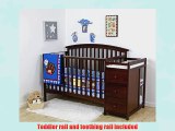 Dream On Me Niko 5 in 1 Convertible Crib with Changer Espresso