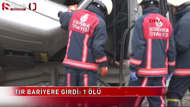 Tır Bariyere Girdi: 1 Ölü