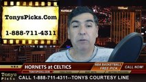 Boston Celtics vs. Charlotte Hornets Free Pick Prediction NBA Pro Basketball Odds Preview 2-27-2015