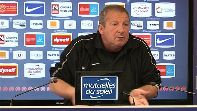 Rolland Courbis avant MHSC vs OGCN (27ème journée L1)