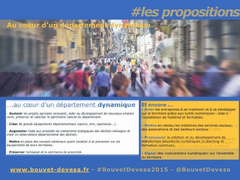 Elections départementales 2015 canton Aix 1 : Propositions