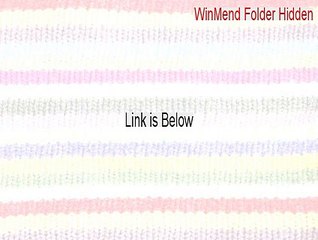 WinMend Folder Hidden Full [Instant Download 2015]
