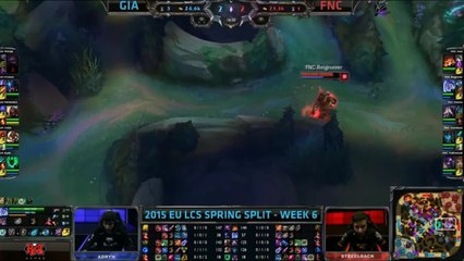 League of Legends - GIANTS vs Fnatic - LCS 2015 S6