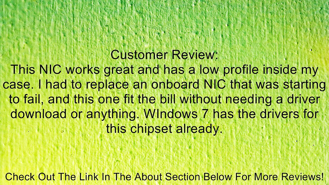 Broadcom BCM5751 Netxtreme Gigabit PCI Express Ethernet Network Adapter Card (NO SOFTWARE) Review