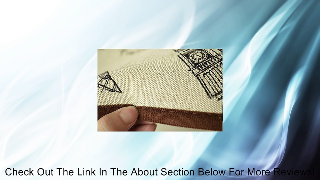 Zakka Coton Linen Anti Slip Floor Mat Effiel Tower Slip-resistant Door Mat /Carpet Mats /Rug Mat 40x60cm Review