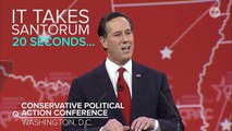 Rick Santorum Tries His Hand At Comedy, Fails (Just Like Politics)