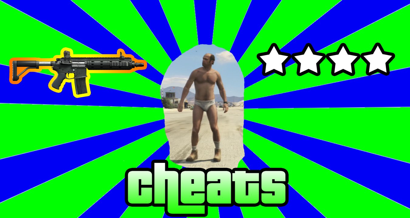 All Weapons, Health & Police Cheats - GTA 5 (Grand Theft Auto V) Gameplay