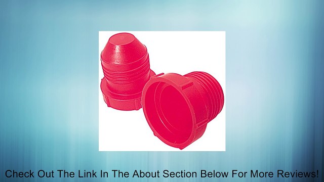 Allstar ALL50814 Red Plastic Plug for -8AN 3/4-16 Thread, (Pack of 20) Review