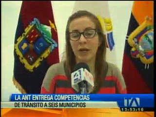 Tải video: ANT entrega competencias de tránsito a municipios de Cotopaxi