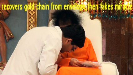 fraud of sai baba caught on tape