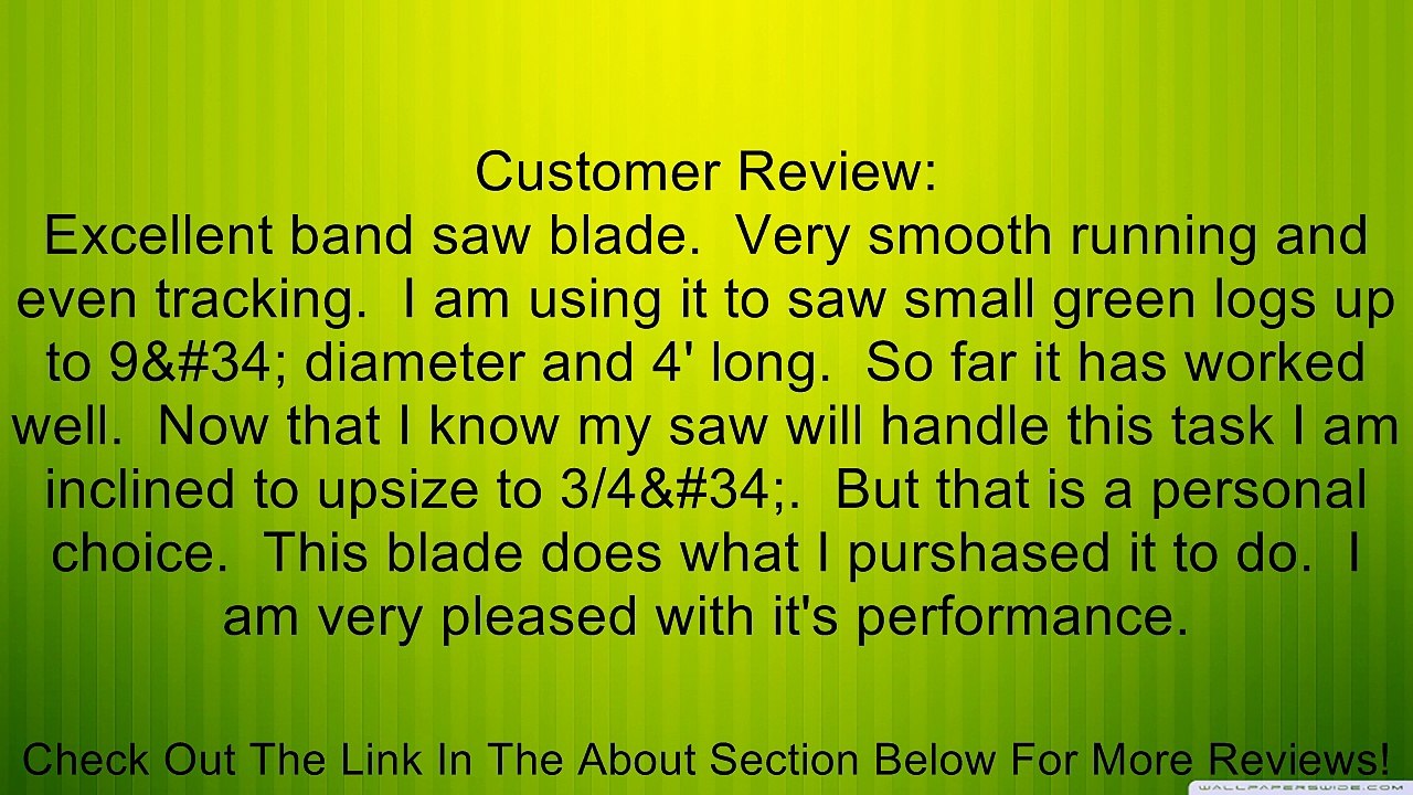 111" x 1/2" x 3TPI. 1203AS Timber Wolf Bandsaw Silicone Steel Resaw Blade Band Saw Review