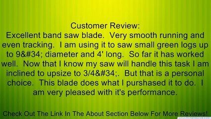 111" x 1/2" x 3TPI. 1203AS Timber Wolf Bandsaw Silicone Steel Resaw Blade Band Saw Review