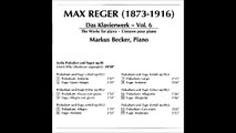 REGER Prelude and Fugue Op.99/4 (1907) | M.Becker | 1997