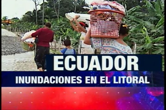 Inundaciones en cantones manabitas Chone y Pedernales