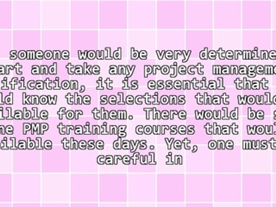 How To Select The Best Online PMP Training