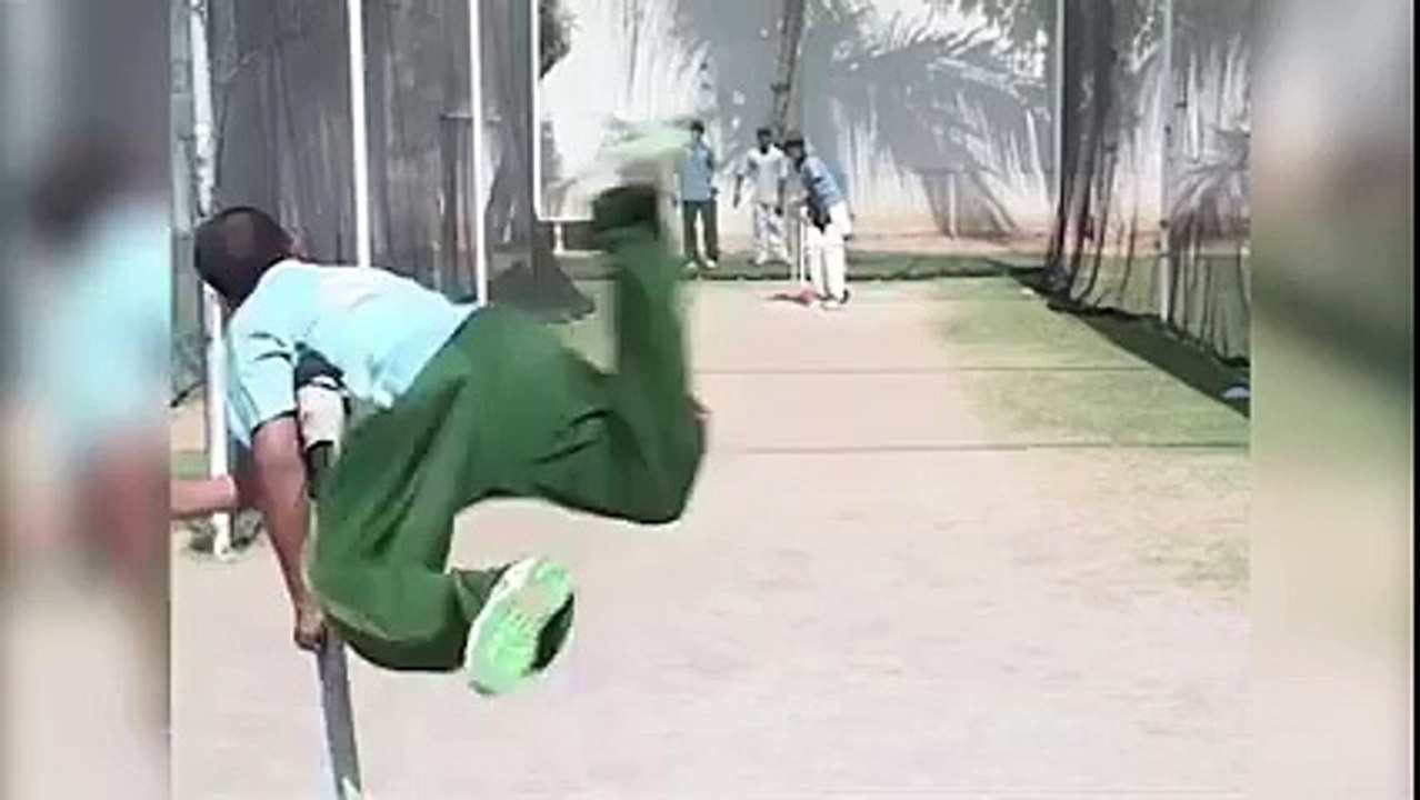 A great example of courage, handicaped bowler who wants to be like Shoaib Akhtar