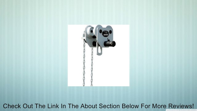 Roughneck Manual Geared Trolley - 1-Ton Capacity Review