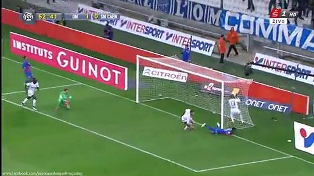 Andre Pierre Gignac Goal Olympique Marseille 2 - 0 Caen Ligue 1 27.02.2015