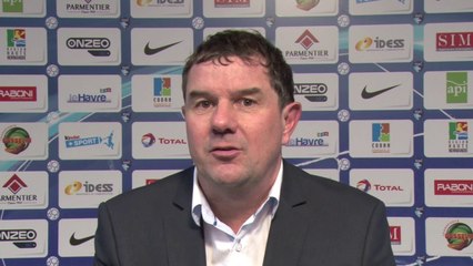 Après HAC - AC Ajaccio (2-1), réaction de Thierry Goudet
