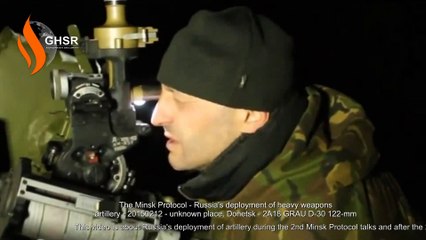 Russia's deployment of heavy weapons - artillery - 201502 - update 20150227