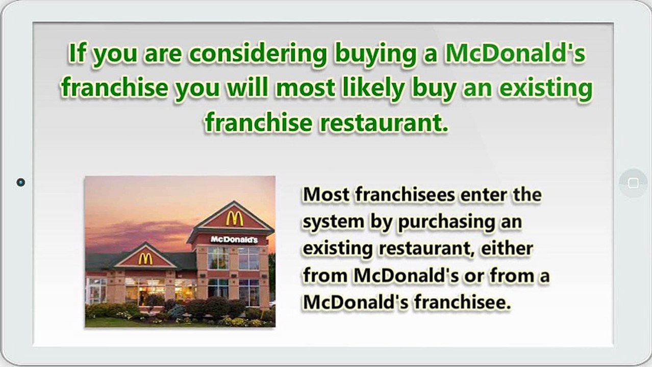 McDonalds Franchise Cost