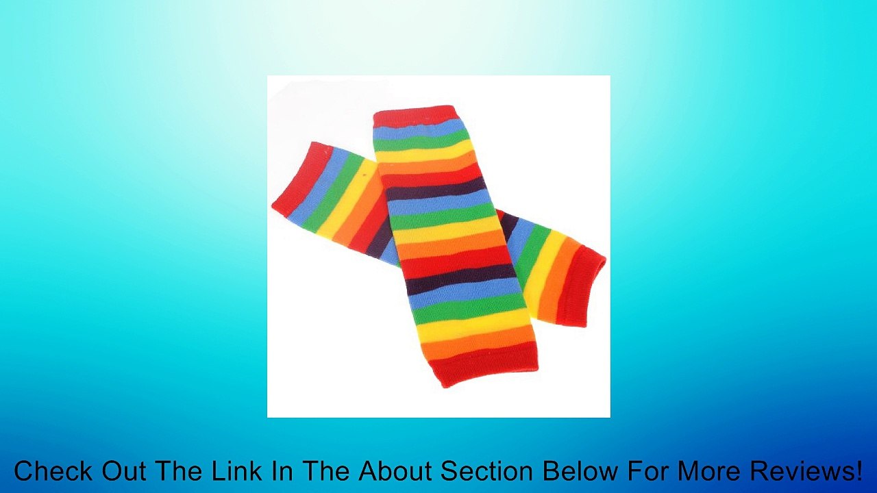 Baby Toddler Infant Boy Girl Long Cotton Legging Tights Arm Leg Warmer Cute Sock,Rainbow stripe Review