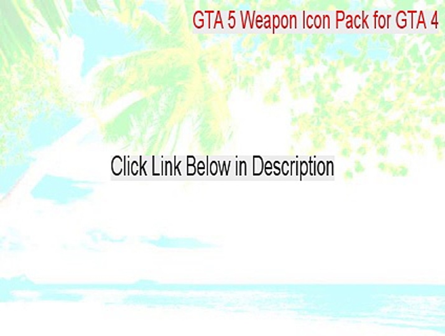 ⁣GTA 5 Weapon Icon Pack for GTA 4 Cracked [GTA 5 Weapon Icon Pack for GTA 4]